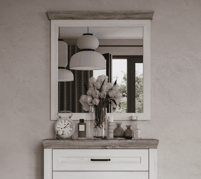 Зеркало Марсель ясень снежный LUS/98_3