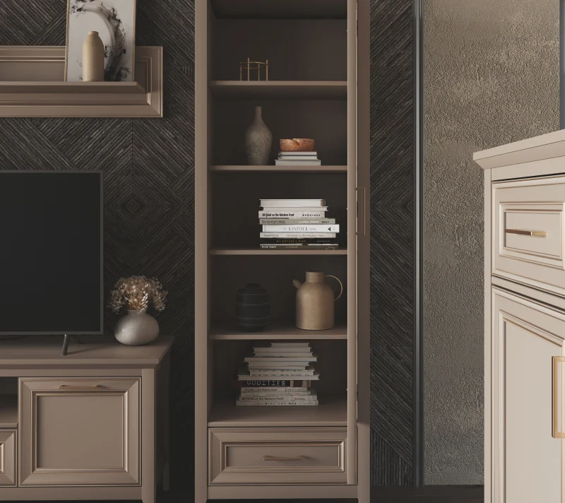 Шкаф Классик глиняный серый REG1D1S_4