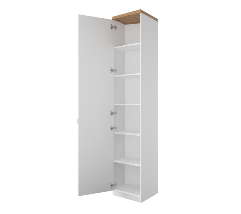 Шкаф Таурус белый глянец/дуб вотан 1DTP Z_1