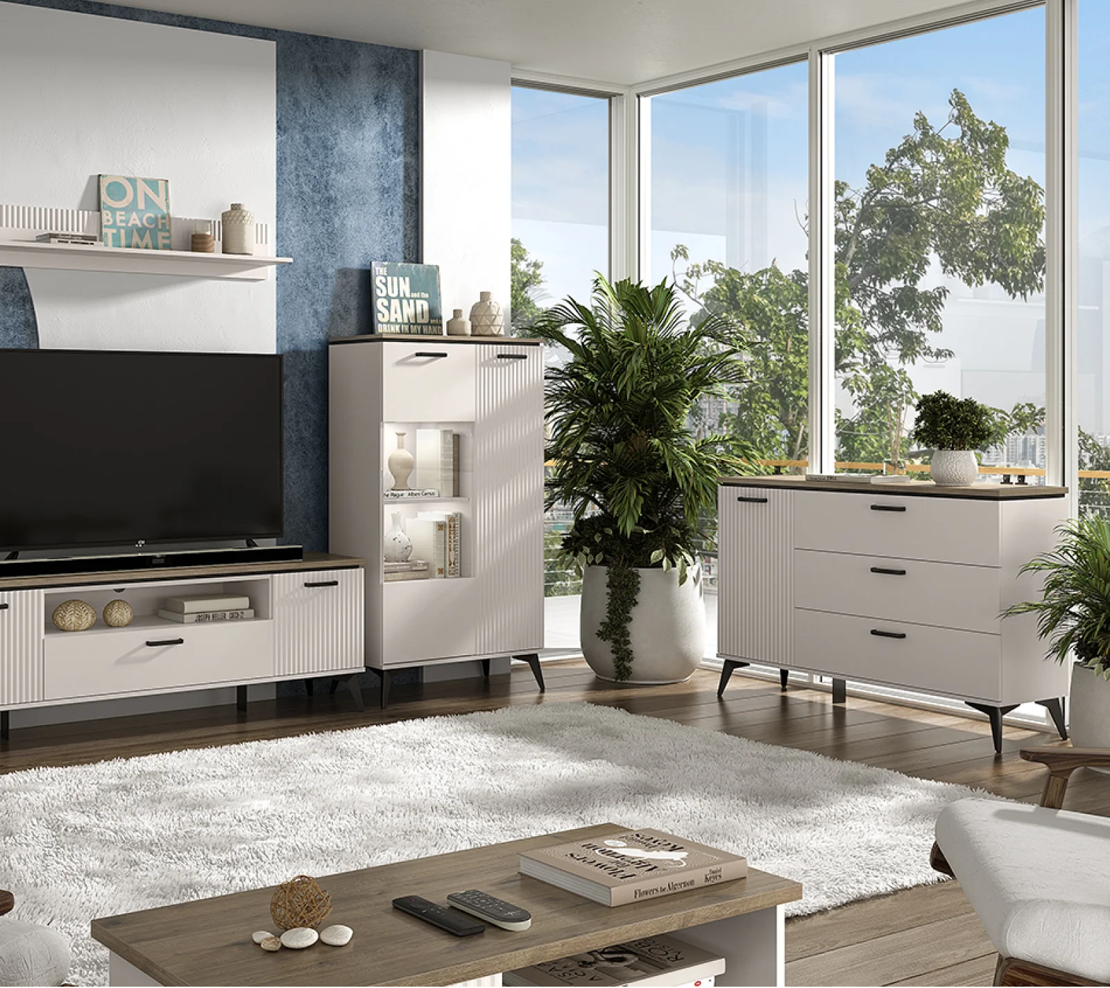 Тумба-комод Винати персидский жемчуг/амарок 1D3S_6