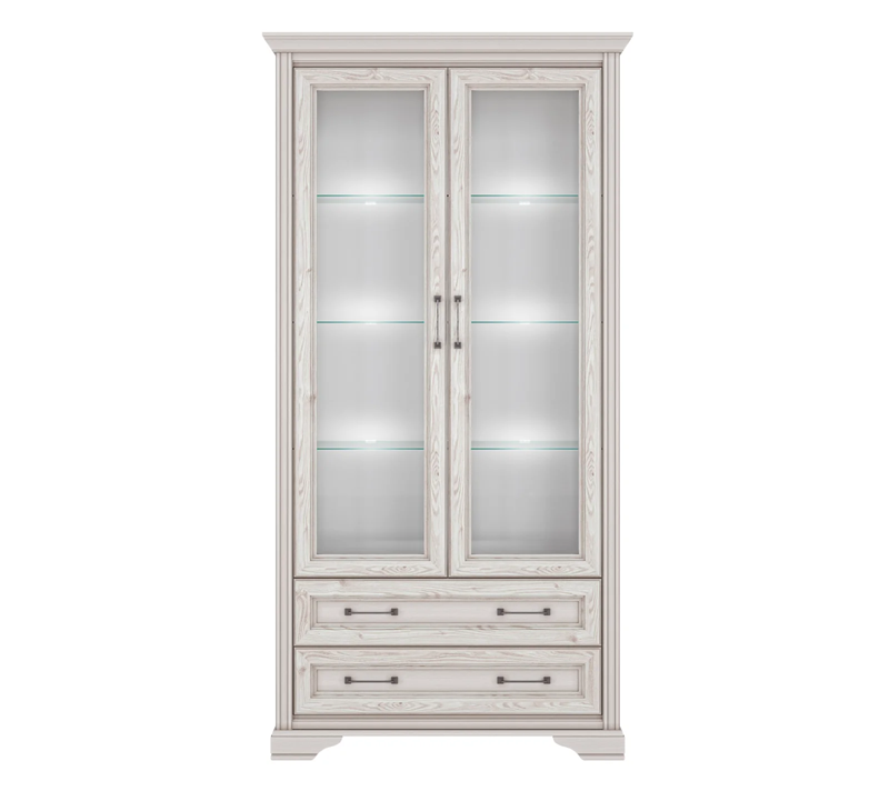 Витрина с подсветкой Стилиус лиственница сибирская REG2W2S