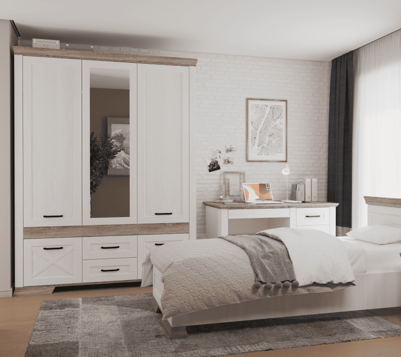 Шкаф Марсель ясень снежный SZF5D2S_3