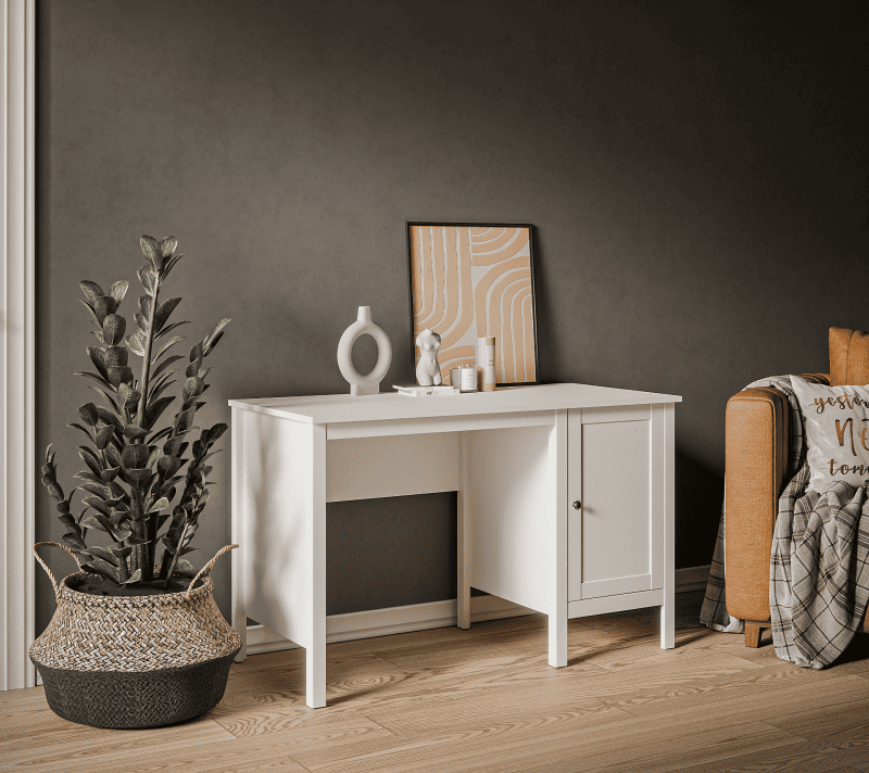 Стол письменный Эва белый BIU/120_3