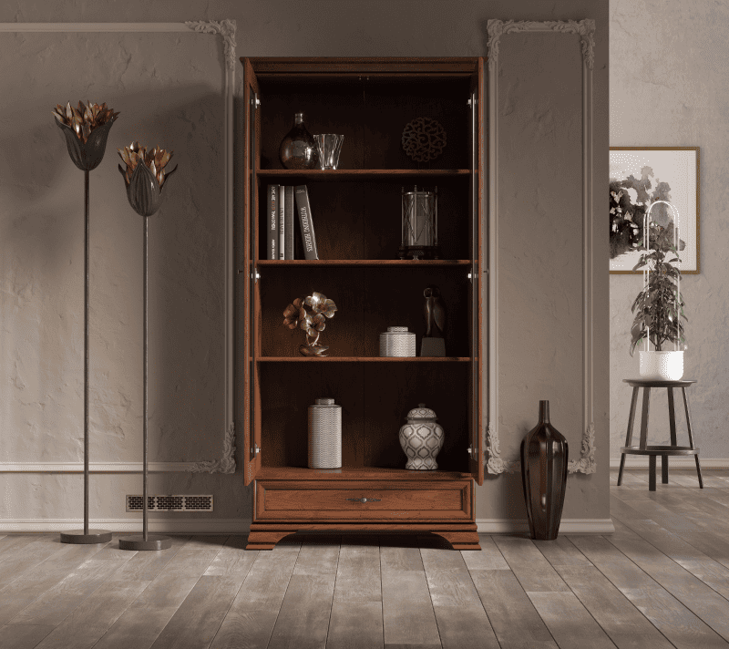 Витрина Кентаки каштан REG2W1S_2