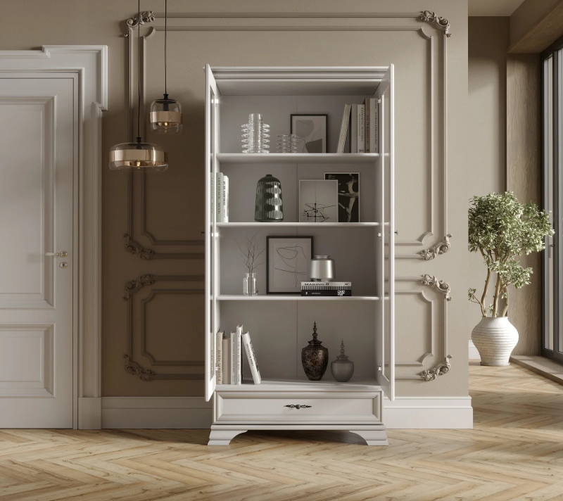 Витрина Кентаки белый REG2W1S_2