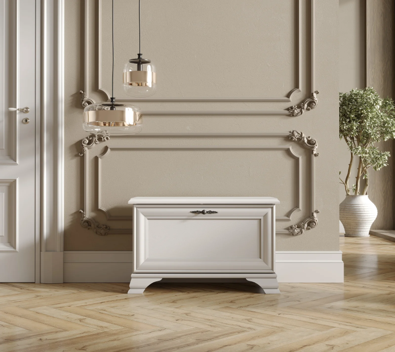 Тумба для обуви Кентаки белый SFK1B_1