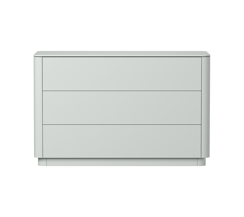 Комод 3 ящика Тамми светло-серый 120