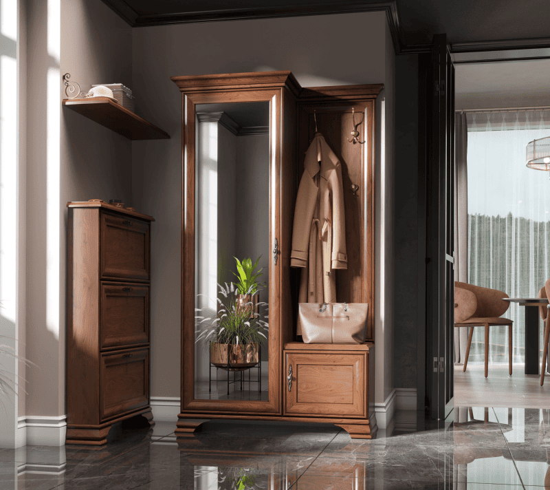 Тумба для обуви Кентаки каштан SFB3B_6