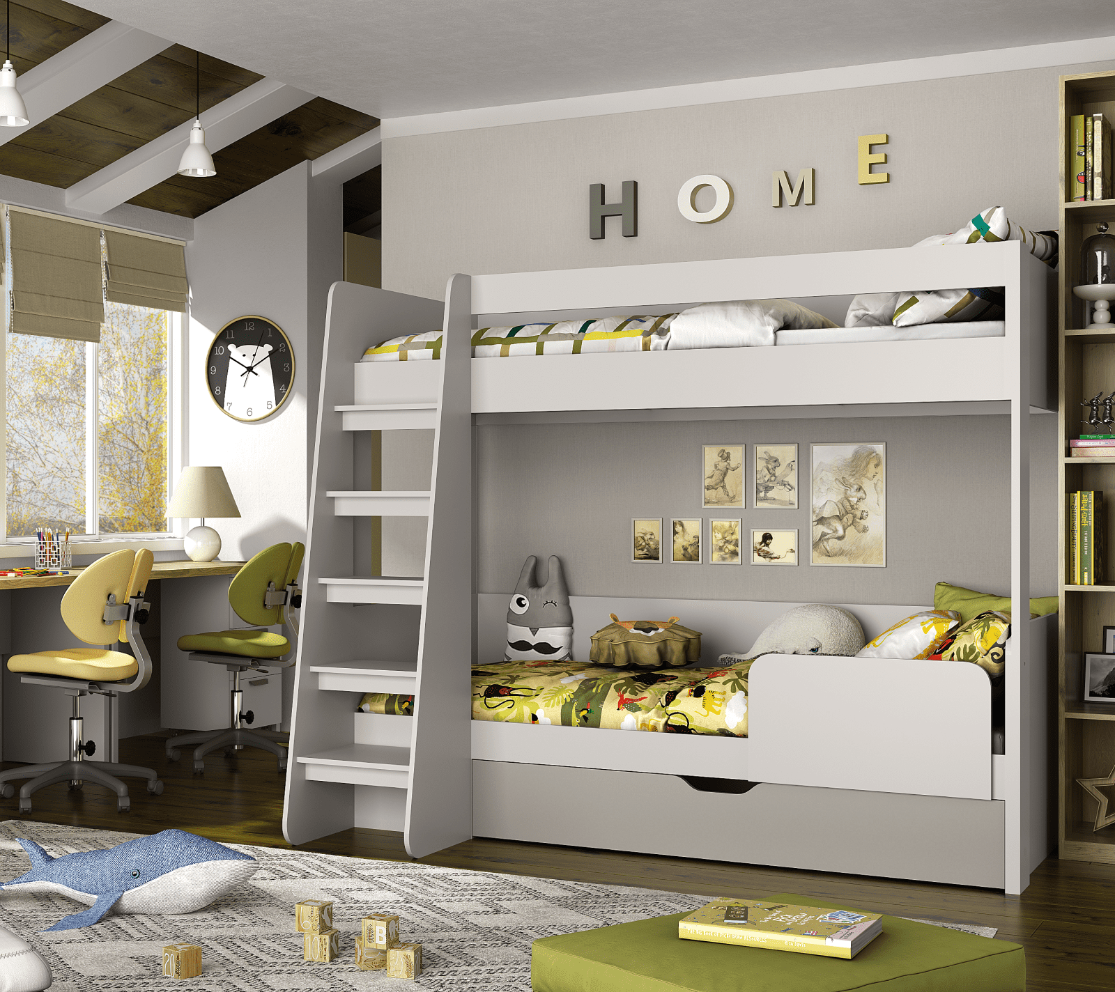 Кровать двухъярусная Модерн персидский жемчуг/ирландский ликер 90x200_2