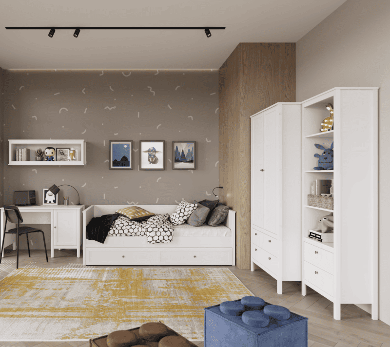 Кровать Эва белый LOZ/90_6