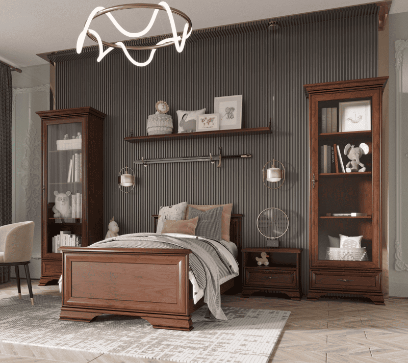 Тумба прикроватная Кентаки каштан KOM1S_6