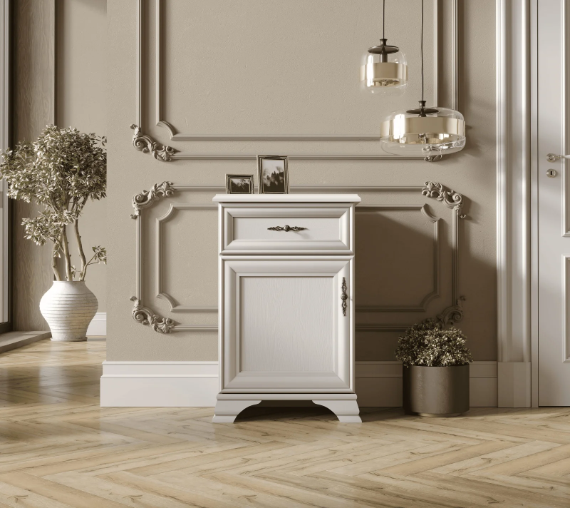 Тумба Кентаки белый KOM1D1S/L_1