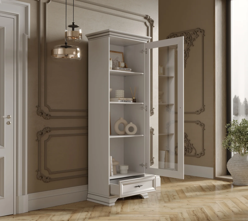 Витрина Кентаки белый REG1W1S_2