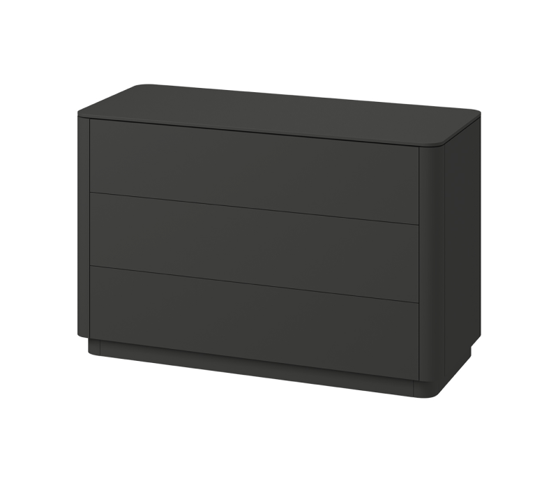 Комод 3 ящика Тамми черный 120_1