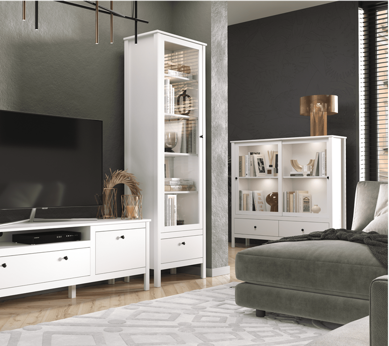 Витрина Эва белый REG1W1S/65_8