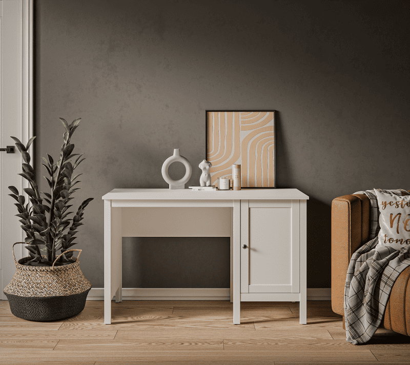 Стол письменный Эва белый BIU/120_1