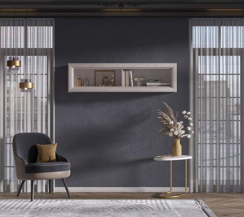 Витрина навесная Стилиус лиственница сибирская SFW1W_1