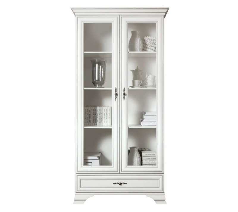 Витрина Кентаки белый REG2W1S