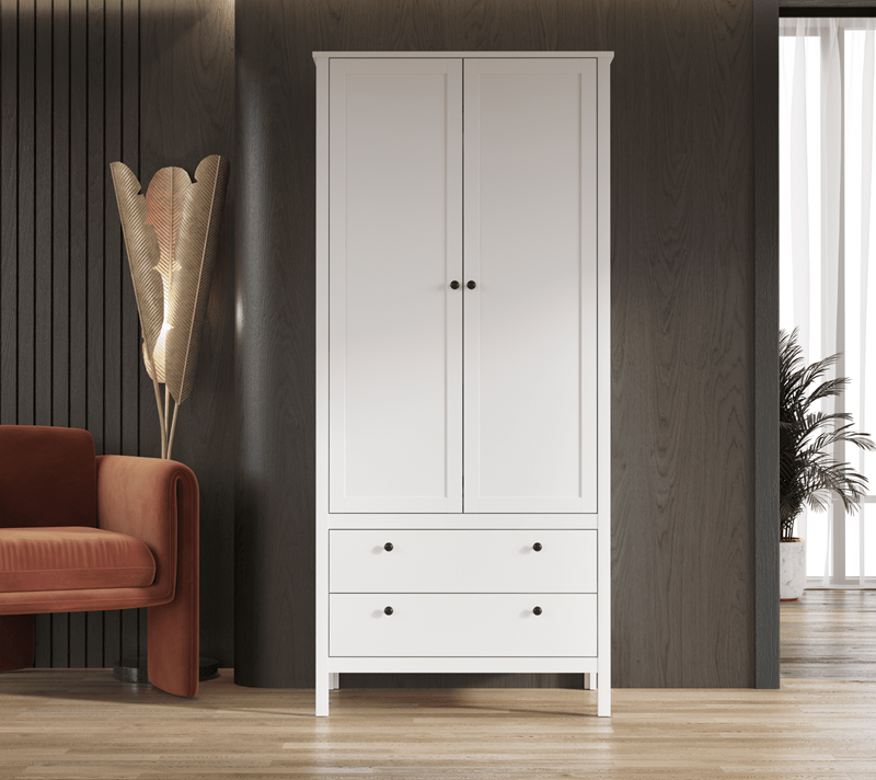 Шкаф Эва белый SZF2D2S/90_1