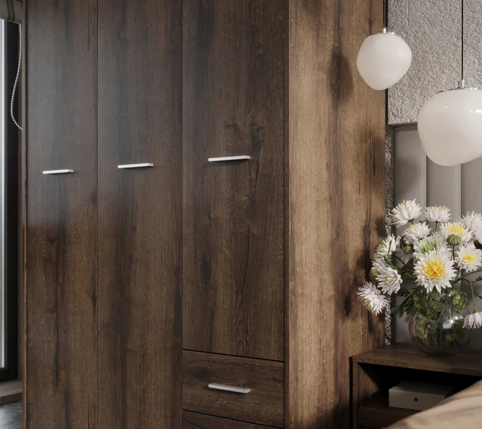 Шкаф Непо дуб монастырский SZF3D2S_8