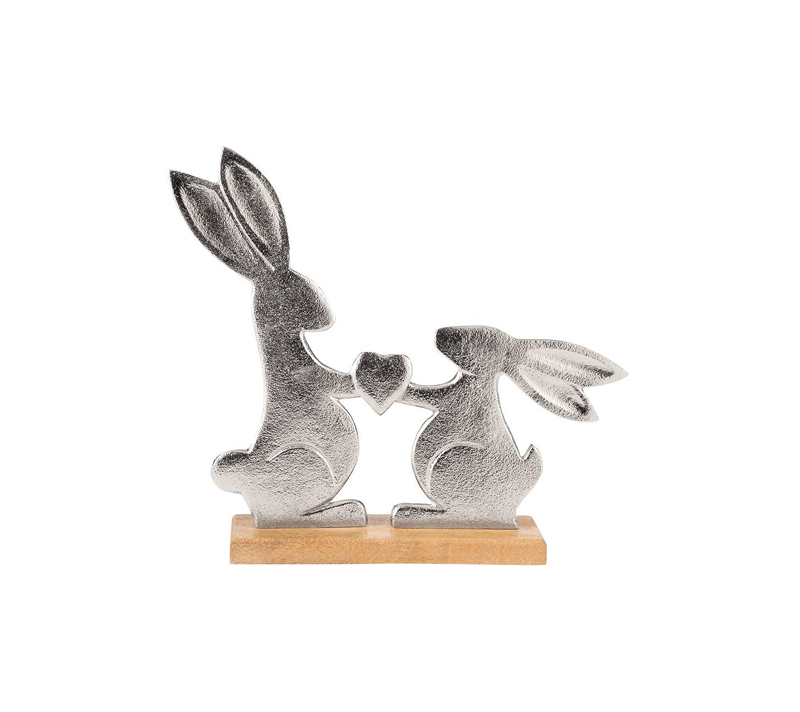 Фигурка Зайцы Амоатсу серебряный 427365_1