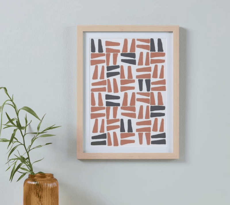 Картина Робервал белый/красный/бежевый 423087_2