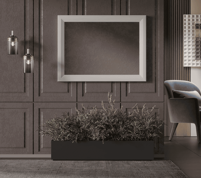 Зеркало Мальта лиственница сибирская/орех лион LUS_1