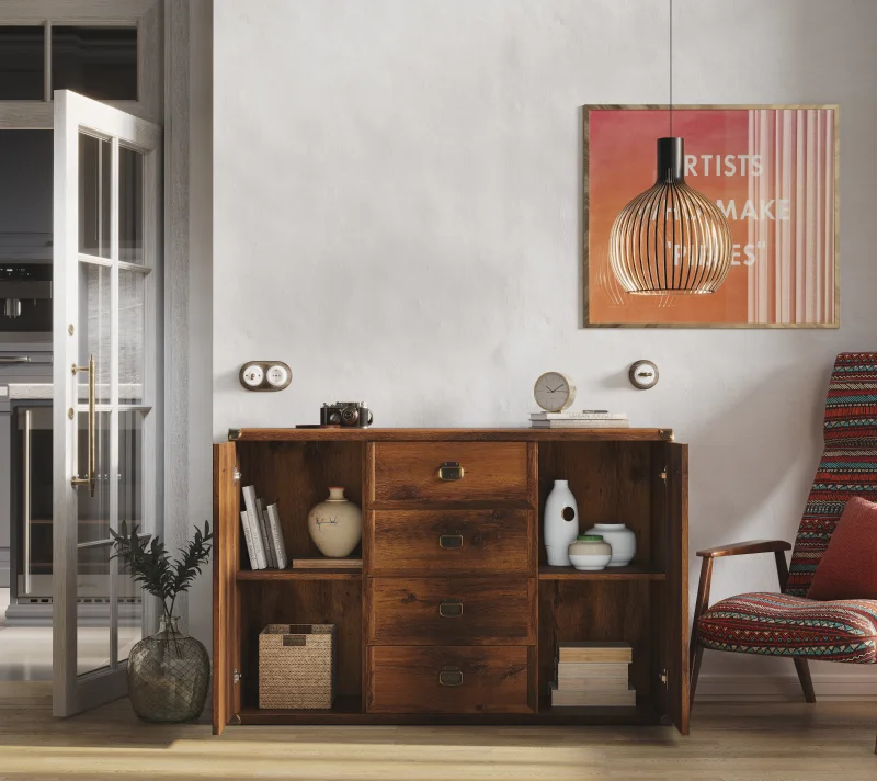 Тумба-комод Индиана дуб саттер JKOM2D4S_2