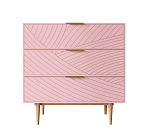 Комод Лайн розовый LN12/GR1/pink