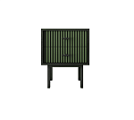 Тумба прикроватная Эмерсон зеленый/черный EM16/green/L