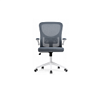 Компьютерное кресло Конфи темно-серый/белый