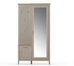 Шкаф с вешалкой Классик глиняный серый PPK1D1K/P