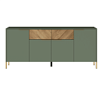 Тумба-комод Сиена дымчатый зеленый/дуб вотан KOM4D2S