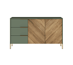 Тумба-комод Сиена дымчатый зеленый/дуб вотан KOM2D3S