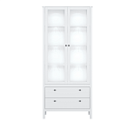 Витрина с подсветкой Эва белый REG2W2S