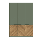 Шкаф Сиена дымчатый зеленый/дуб вотан SZF3D