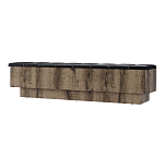 Скамья приставная Джаггер дуб монастырский/черный 160