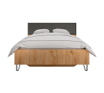 Кровать Грейс дуб наварра/графит LOZ160х200