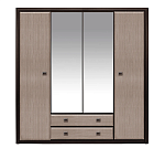 Шкаф Коен венге штрокс SZF4D2S