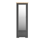 Шкаф Жасмин графит/дуб артизан SZF1L1S