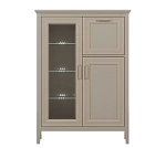 Тумба-витрина с подсветкой Классик глиняный серый KOM1W1D1B