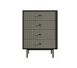Комод Эмерсон серый/черный EM18/gray/L