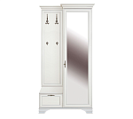 Шкаф с вешалкой Кентаки белый РРК1D1K/P