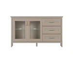 Тумба-витрина с подсветкой Классик глиняный серый KOM2W3S