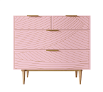 Комод Лайн розовый LN14/GR1/pink