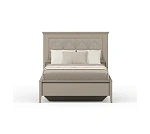 Кровать с мягким элементом Классик серый глиняный LOZ120x200